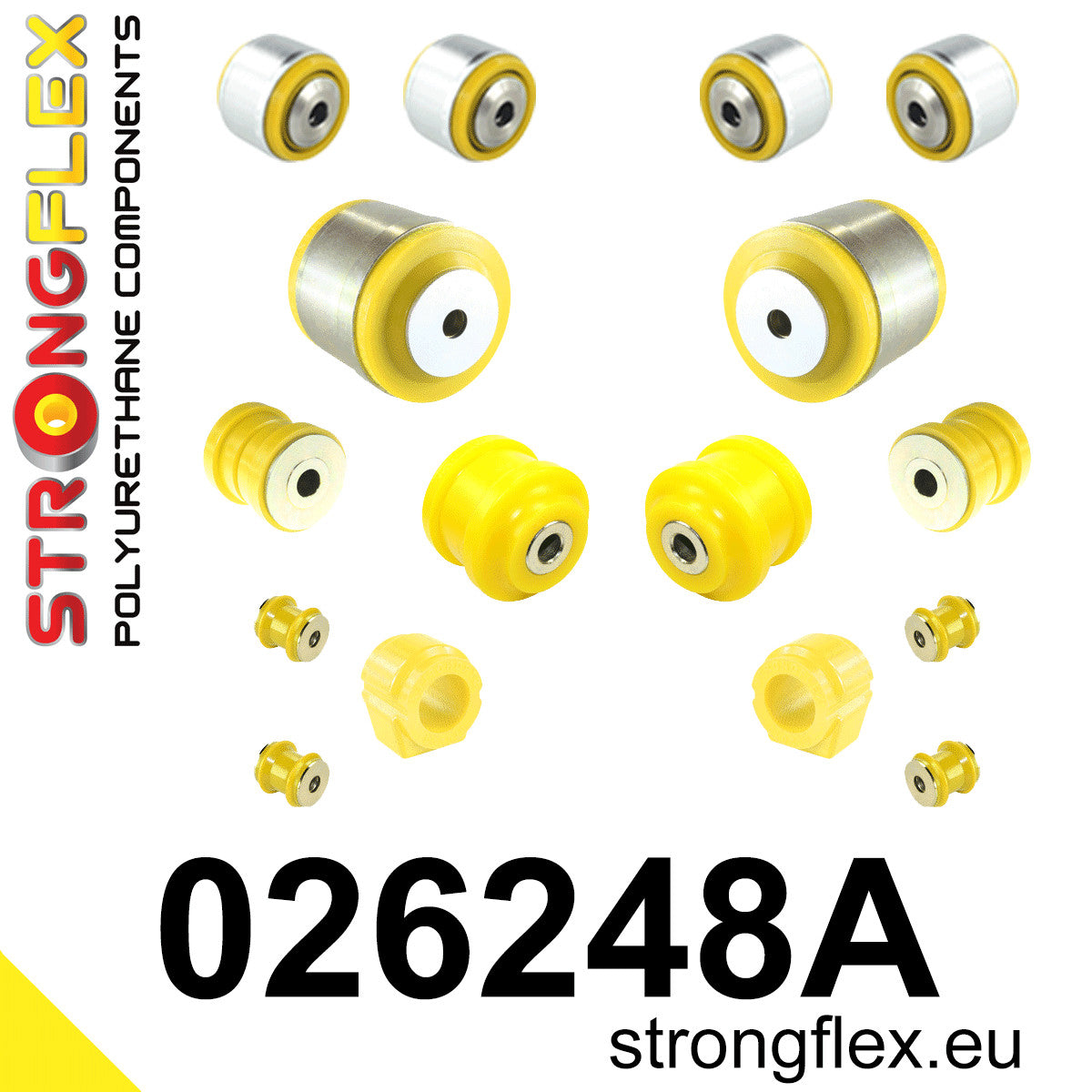 026248A Front suspension bush kit SPORT Sport (Yellow) Audi A8 / S8 D3 (02-09)