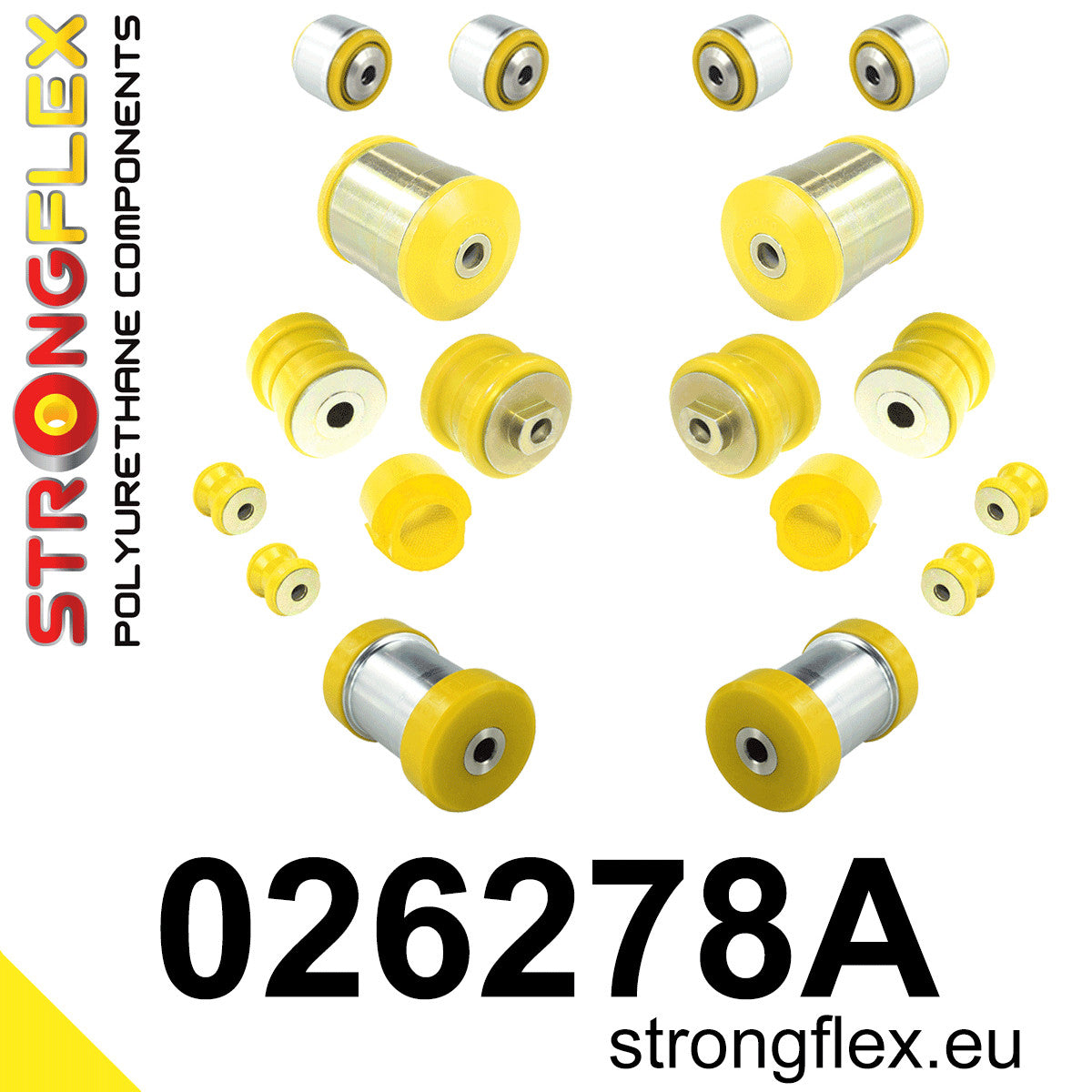 026278A Front suspension and ream beam bush kit SPORT Sport (Yellow) Audi A4 / S4 / RS4 I (95-01) B5