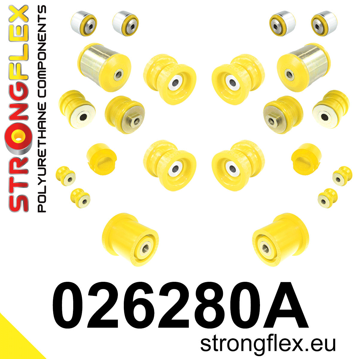026280A Full suspension bush kit SPORT Sport (Yellow) Audi A6 / S6 / RS6 C5 (97-04)