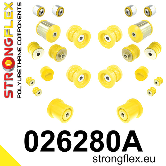 026280A Full suspension bush kit SPORT Sport (Yellow) Audi A6 / S6 / RS6 C5 (97-04)