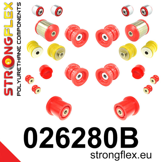 026280B Full suspension bush kit Standard (Red) Audi A6 / S6 / RS6 C5 (97-04)