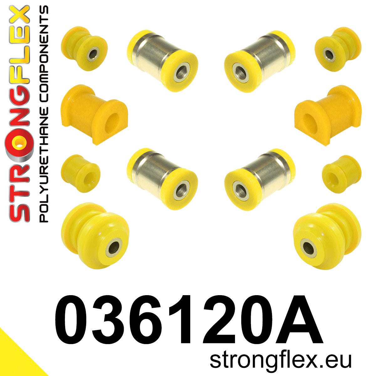 036120A Rear suspension bush kit SPORT Sport (Yellow) BMW Z1 (89-91) E30/Z