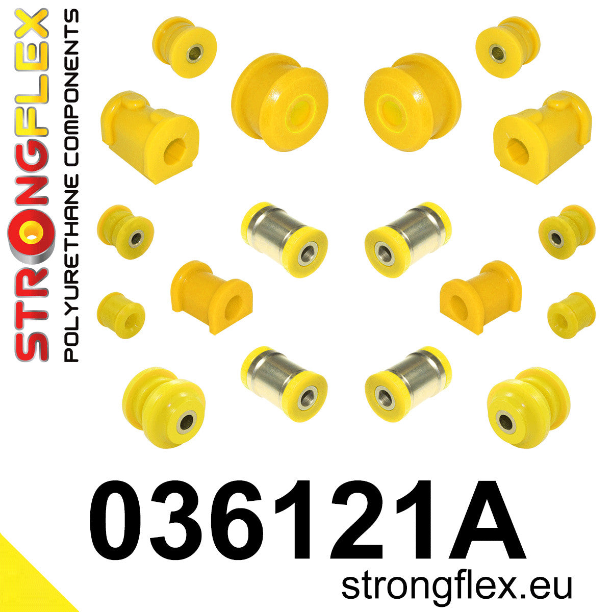 036121A Full suspension polyurethane bush kit SPORT Sport (Yellow) BMW Z1 (89-91) E30/Z