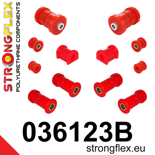 036123B Rear suspension bush kit Standard (Red) BMW Seria 3 II (82-91) E30