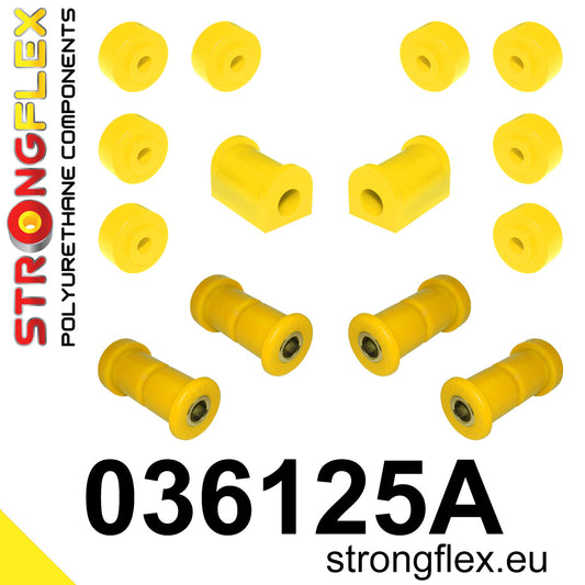 036125A Rear suspension bush kit SPORT Sport (Yellow) BMW Seria 7 I (77-86) E23