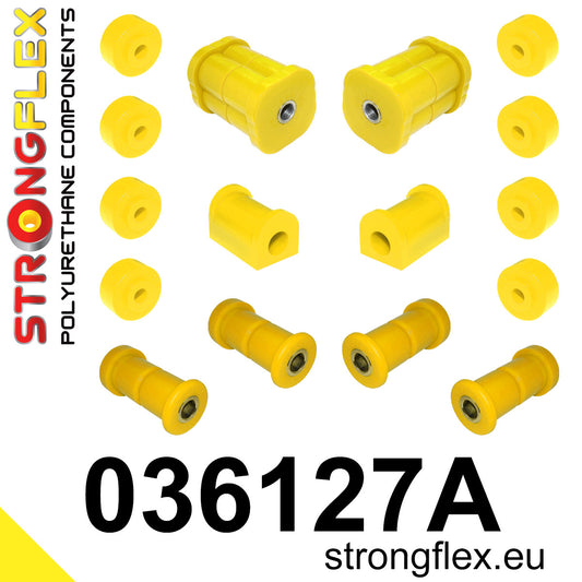 036127A Rear suspension bush kit SPORT Sport (Yellow) BMW Seria 3 I (75-82) E21