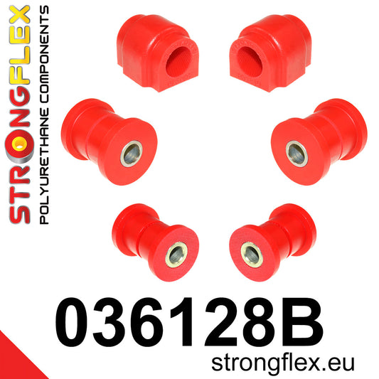 036128B Front suspension bush kit Standard (Red) BMW Seria 3 I (75-82) E21
