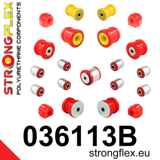 036113B Full suspension polyurethane bush kit Standard (Red) Mini F54 Clubman / F60 Countryman (15-) F54 / F60 ALL4