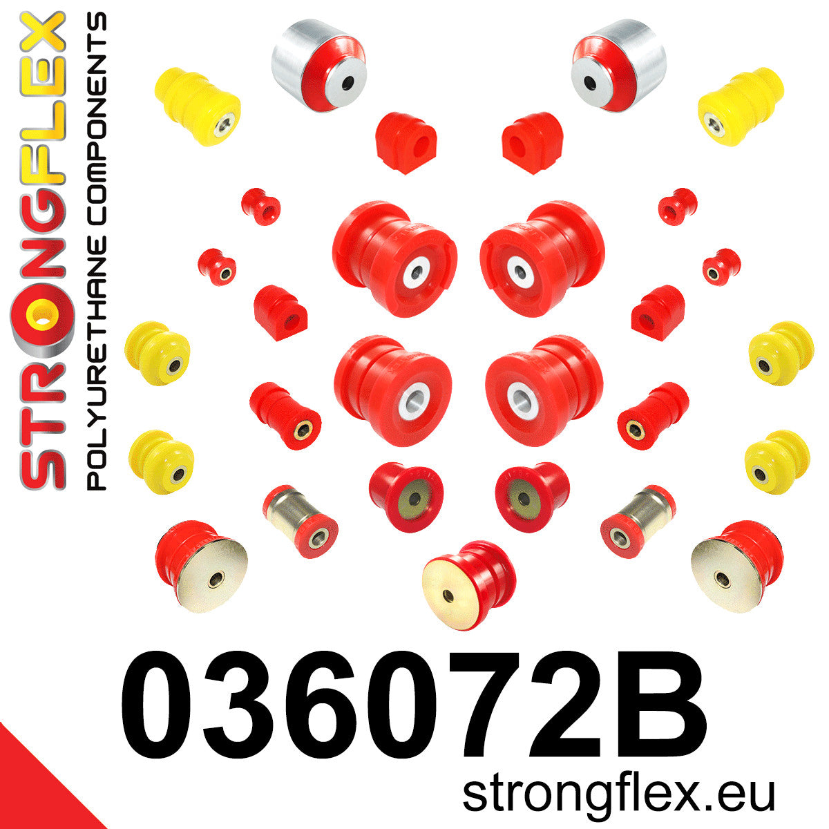 036072B Full suspension polyurethane bush kit Standard (Red) BMW Z4 II (09-16) E89
