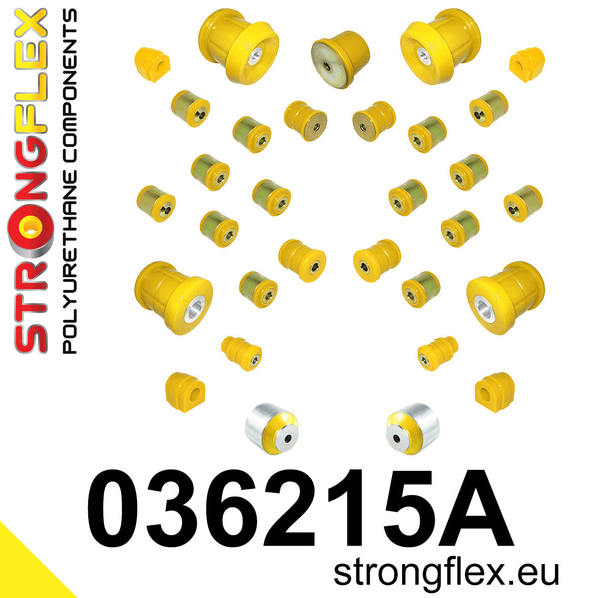 036215A Full suspension bush kit SPORT Sport (Yellow) BMW Seria 1 I (04-13) E81 / E82 / E87 / E88