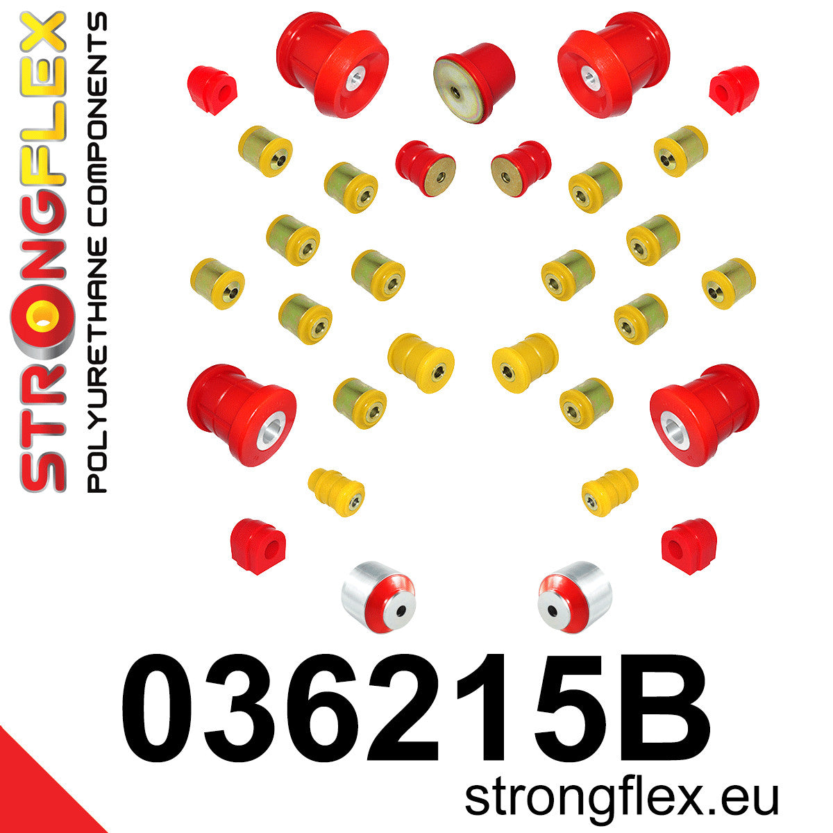 036215B Full suspension bush kit Standard (Red) BMW Seria 1 I (04-13) E81 / E82 / E87 / E88