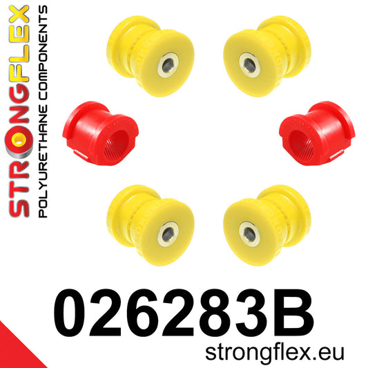 026283B Front suspension bush kit Standard (Red) Audi 80 / 90 / S2 / RS2 80 / 90 B2 (78-86)
