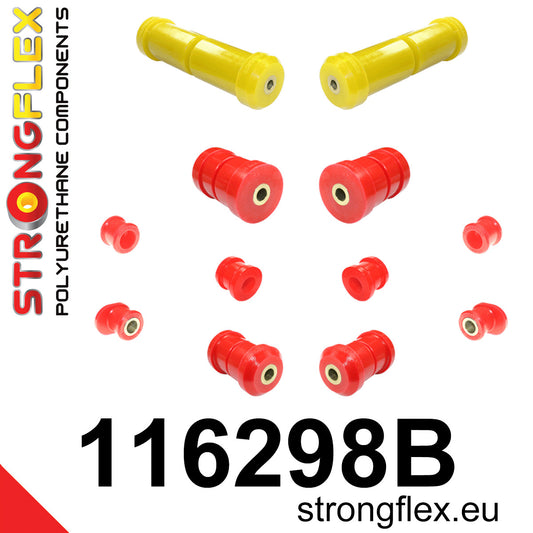 116298B Front suspension bush kit Standard (Red) Mercedes Klasa E W210 (95-03)