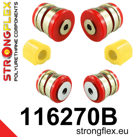 116270B Front suspension bush kit Standard (Red) Mercedes Klasa C W204 (07-14)