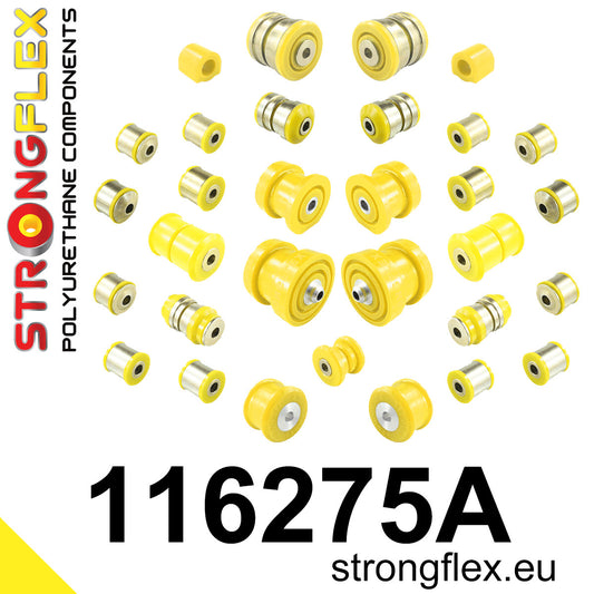 116275A Full suspension polyurethane bush kit SPORT Sport (Yellow) Mercedes Klasa E W212 (09-16)