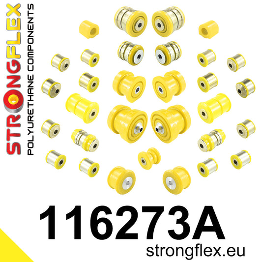 116273A Full suspension polyurethane bush kit SPORT Sport (Yellow) Mercedes Klasa E W212 (09-16)