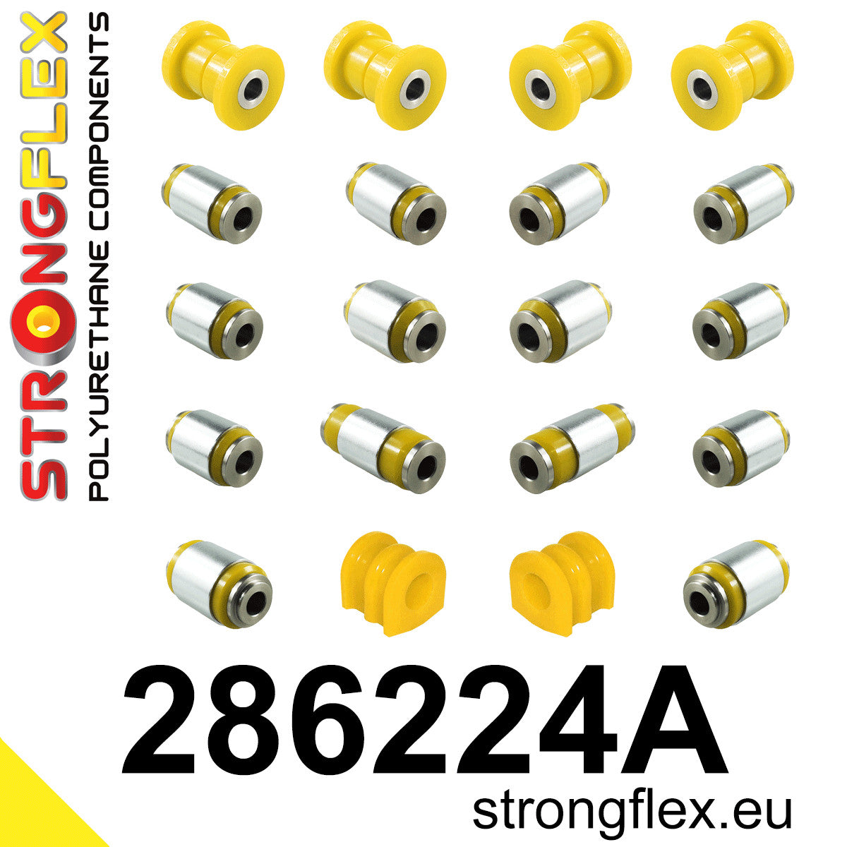 286224A Rear suspension bush kit SPORT Sport (Yellow) Infiniti M / Q70 (10-19) Y51