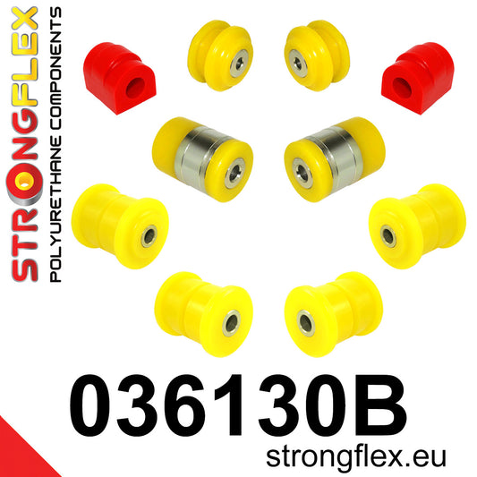 036130B Rear suspension bush kit Standard (Red) BMW Seria 5 IV (95-03) E39