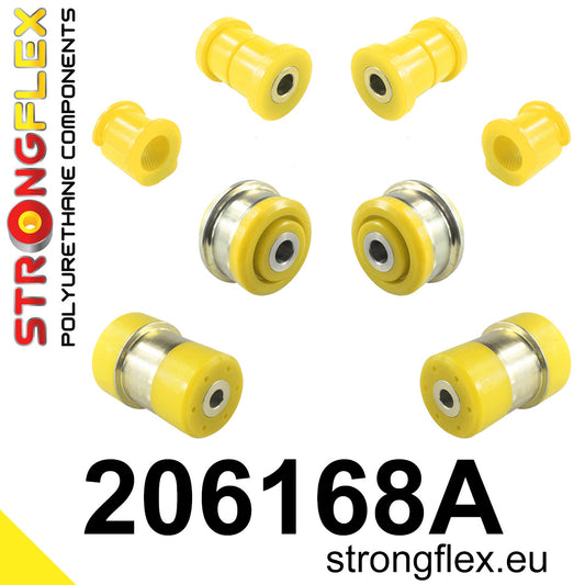 206168A Front suspension and ream beam bush kit SPORT Sport (Yellow) Suzuki Splash (08-15)