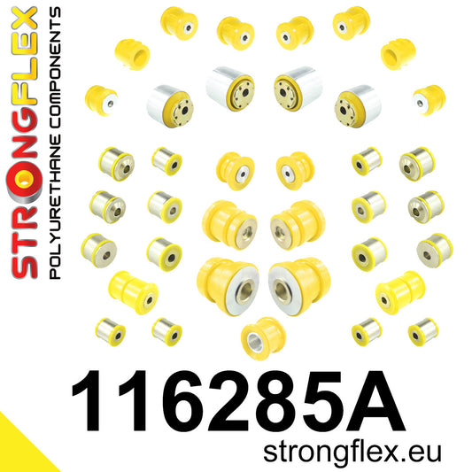 116285A Full suspension polyurethane bush kit RWD SPORT Sport (Yellow) Mercedes Klasa E W211 (02-09)