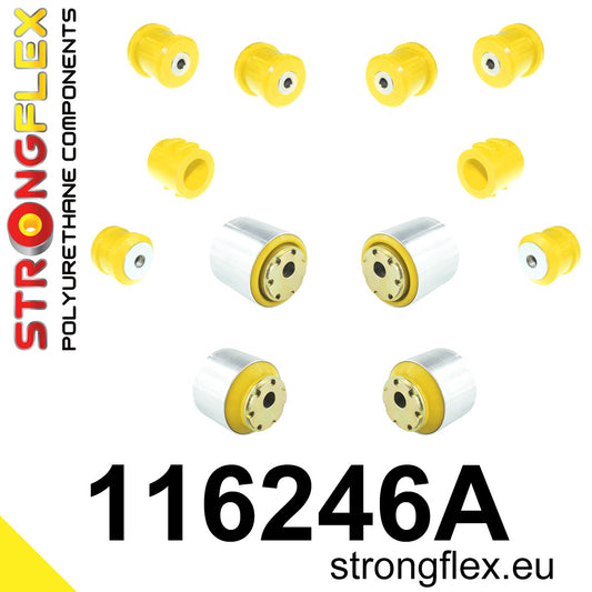116246A Front suspension bush kit SPORT Sport (Yellow) Mercedes Klasa E W211 (02-09)