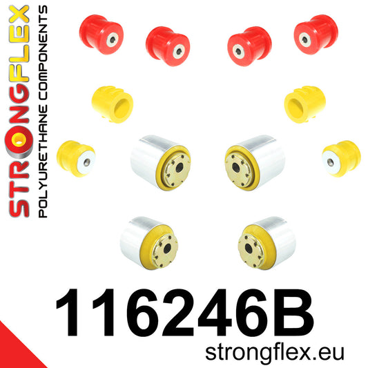 116246B Front suspension bush kit Standard (Red) Mercedes Klasa E W211 (02-09)