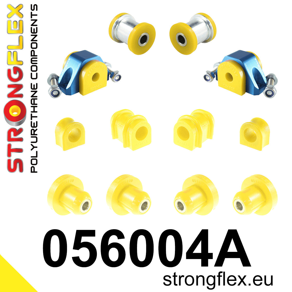 056004A Front suspension and ream beam bush kit SPORT Sport (Yellow) Citroën AX (86-98)