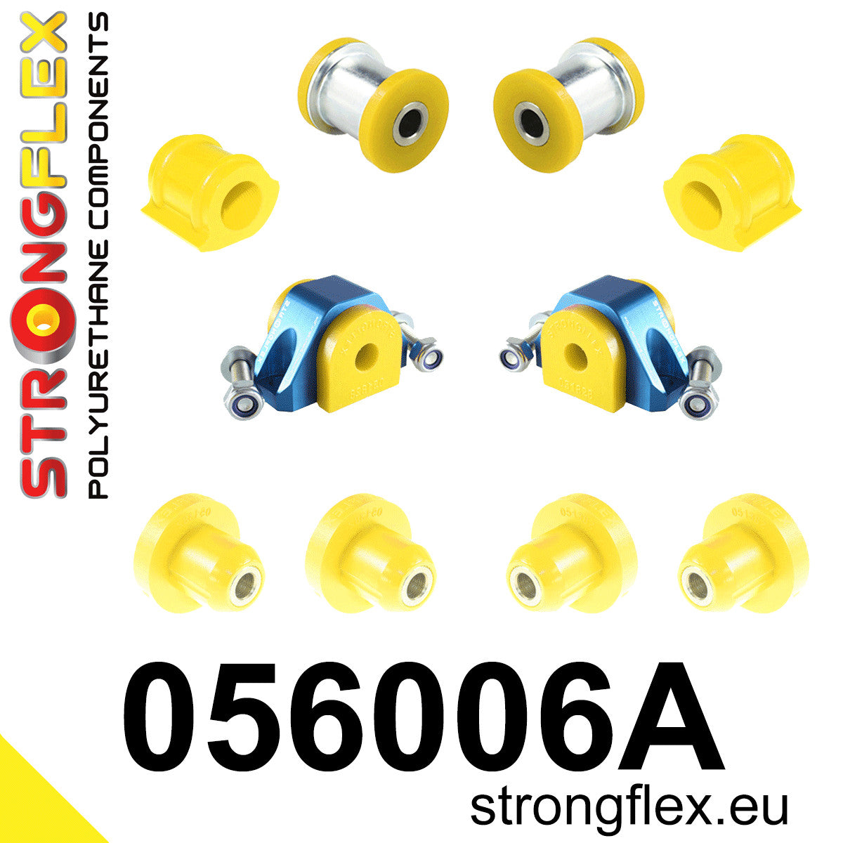 056006A Front suspension and ream beam bush kit SPORT Sport (Yellow) Citroën Saxo / Chanson (96-04) Saxo / Chanson VTR, VTS