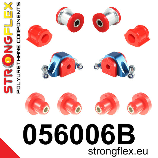 056006B Front suspension and ream beam bush kit Standard (Red) Citroën Saxo / Chanson (96-04) Saxo / Chanson VTR, VTS