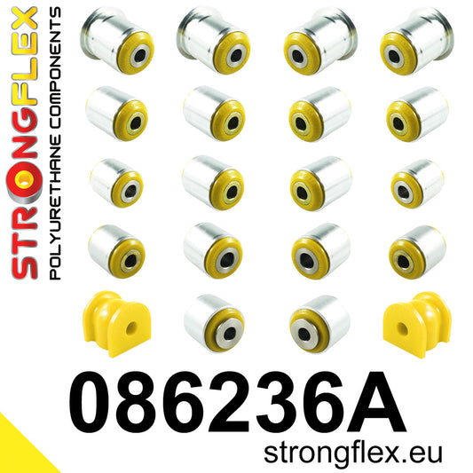 086236A Rear suspension bush kit SPORT Sport (Yellow) Honda Accord VIII (08-16)