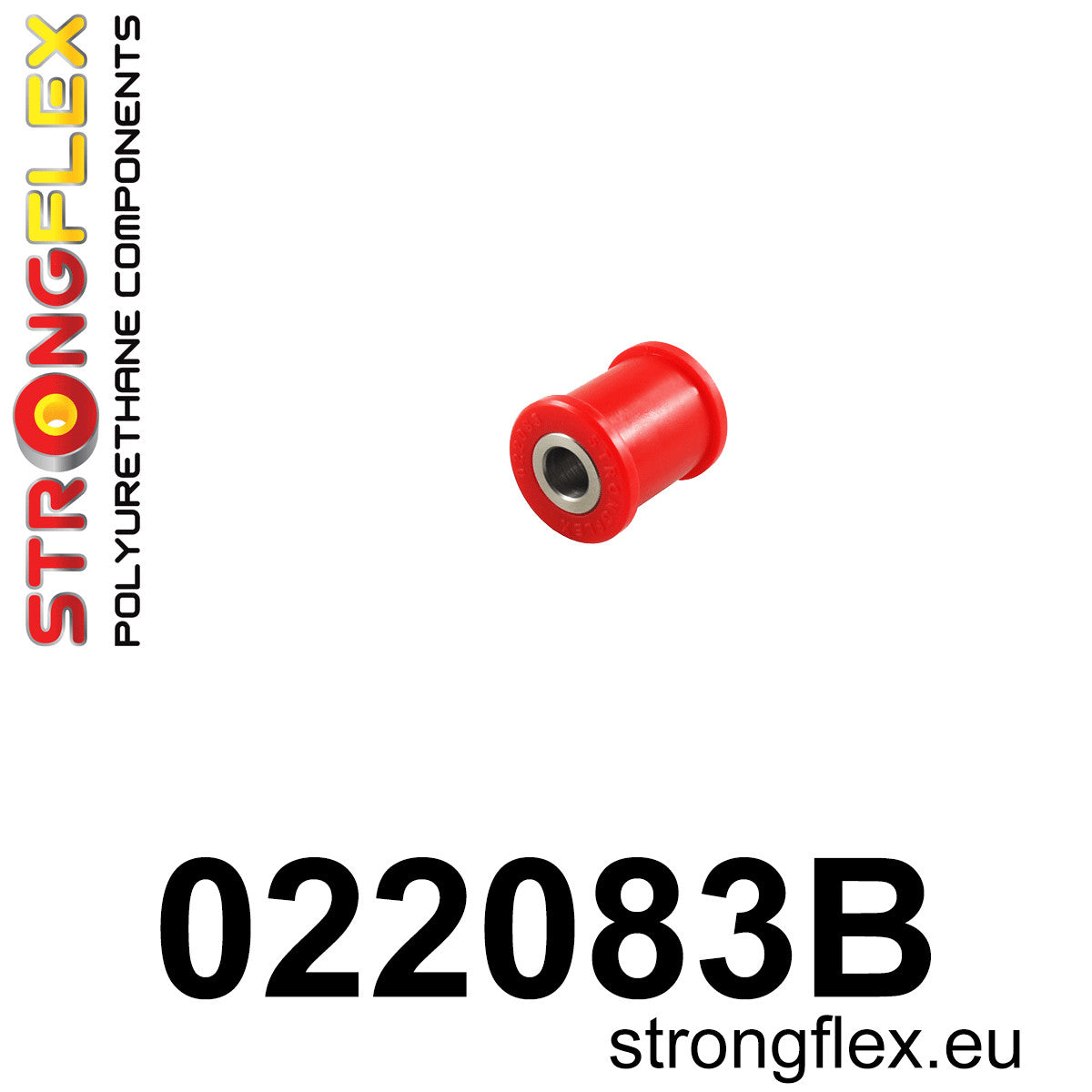 022083B Rear panhard rod mount Standard (Red) Audi 80 / 90 / S2 / RS2 80 / 90 B2 (78-86)