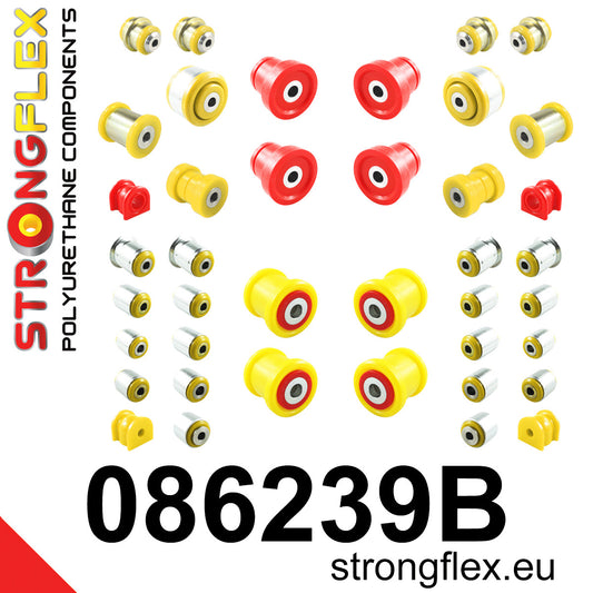 086239B Full suspension bush kit Standard (Red) Honda Accord VIII (08-16)