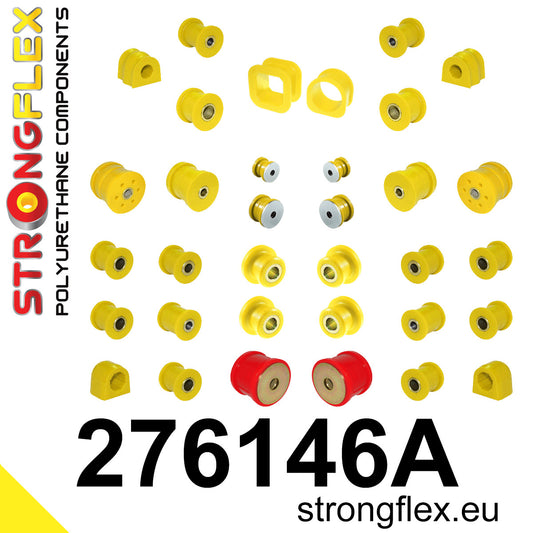 276146A Full suspension bush kit SPORT Sport (Yellow) Subaru Forester II (02-08) SG
