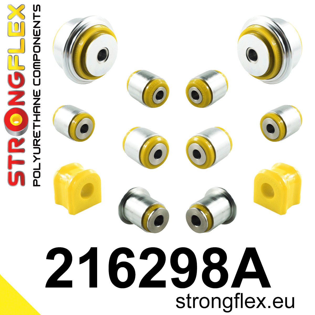 216298A Rear suspension bush kit SPORT Sport (Yellow) Toyota Yaris IV (19-) P21/PA1/PH1