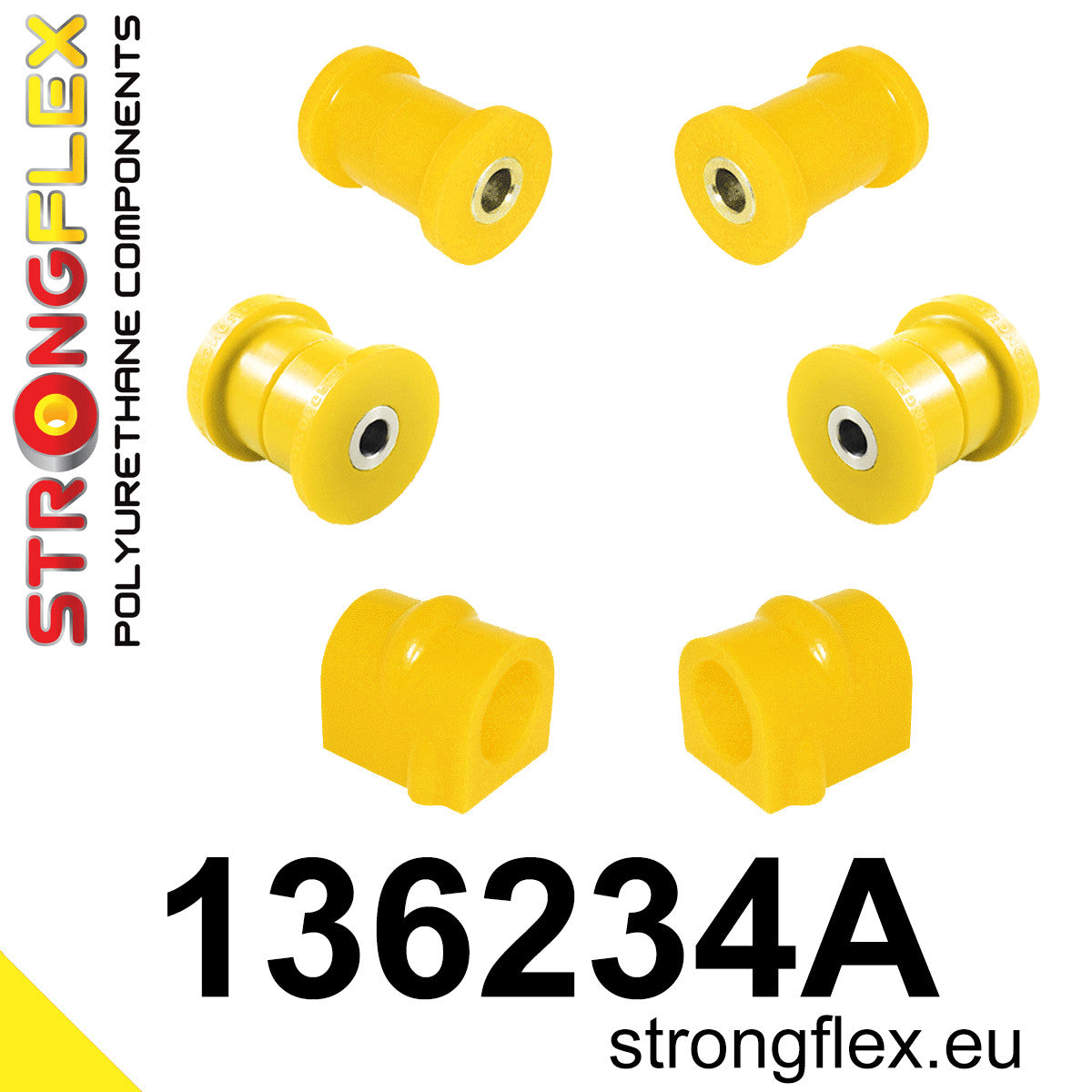 136234A Front suspension bush kit SPORT Sport (Yellow) Opel / Vauxhall Vectra / Cavalier B (95-02)