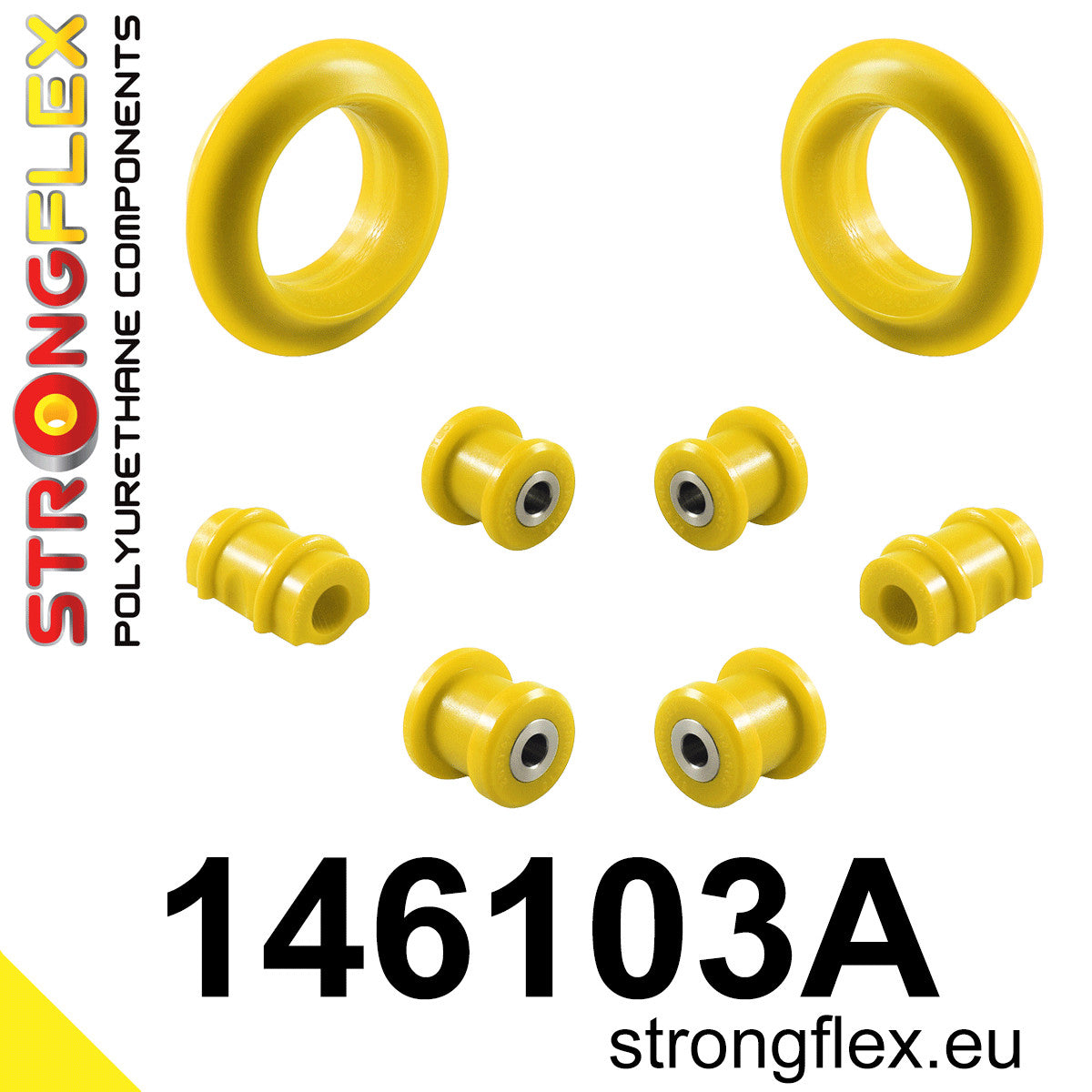 146103A Front suspension bush kit SPORT Sport (Yellow) Citroën Visa Visa GTI (85-88)
