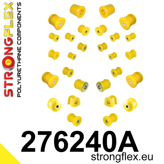 276240A Full suspension bush kit SPORT Sport (Yellow) Subaru Legacy/Outback Legacy V / Outback IV (09-14) BM BR
