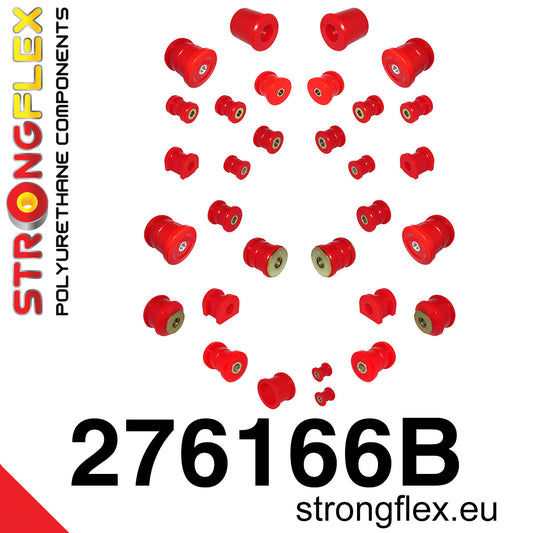 276166B Full suspension bush kit Standard (Red) Subaru Impreza III (07-14) GE GV GH GR