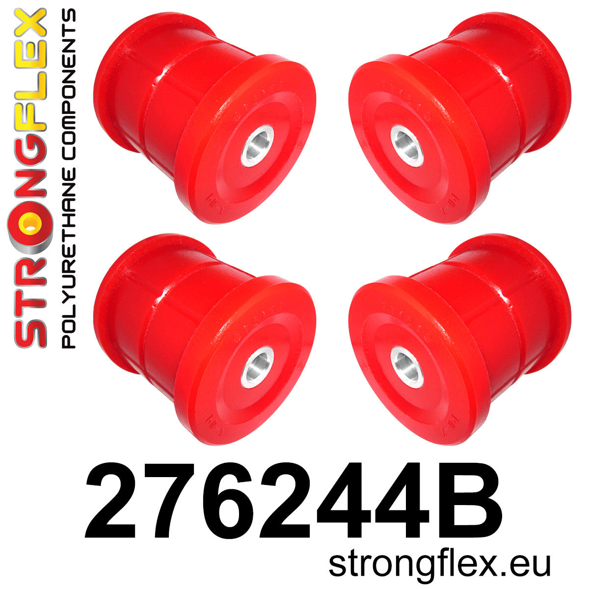 276244B Rear subframe bush kit Standard (Red) Subaru Impreza III (07-14) GE GV GH GR