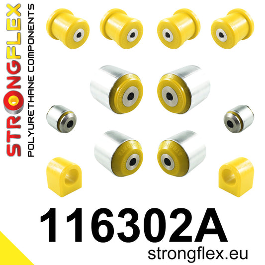 116302A Front suspension bush kit SPORT Sport (Yellow) Mercedes Klasa C W205 (14-21)