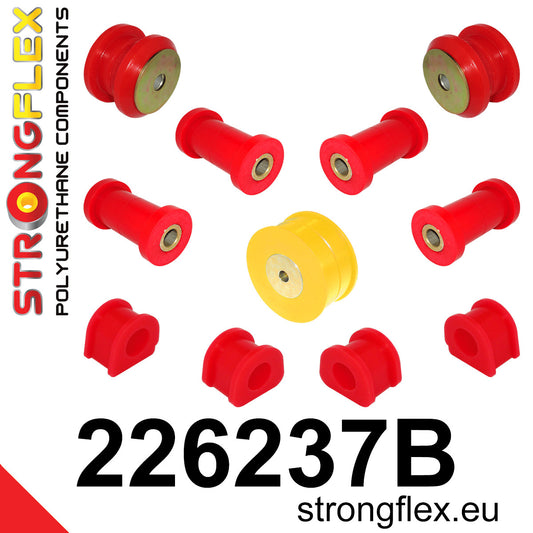 226237B Rear suspension bush kit Standard (Red) Volkswagen Golf II (83-92) 19E / 1G