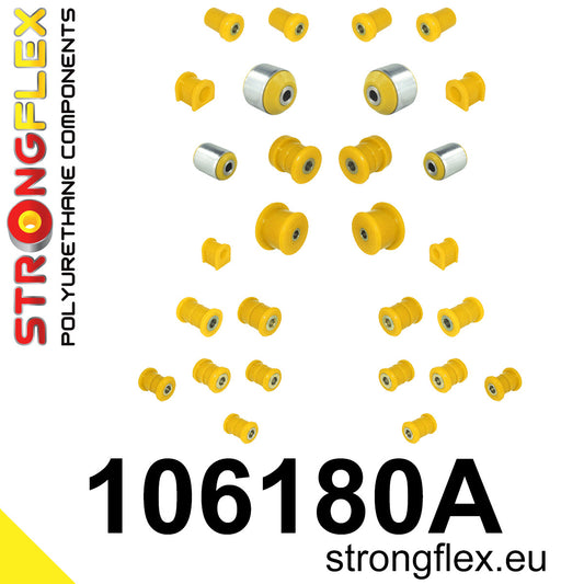 106180A Full suspension bush kit SPORT Sport (Yellow) Mazda MX-5 / Miata / Roadster III (05-14) NC