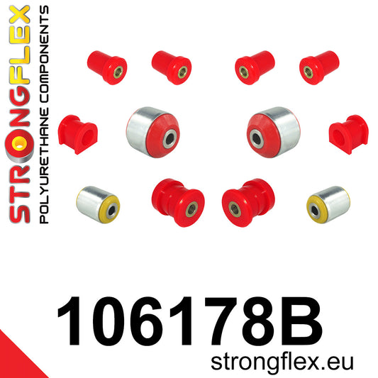 106178B Front suspension bush kit Standard (Red) Mazda MX-5 / Miata / Roadster III (05-14) NC