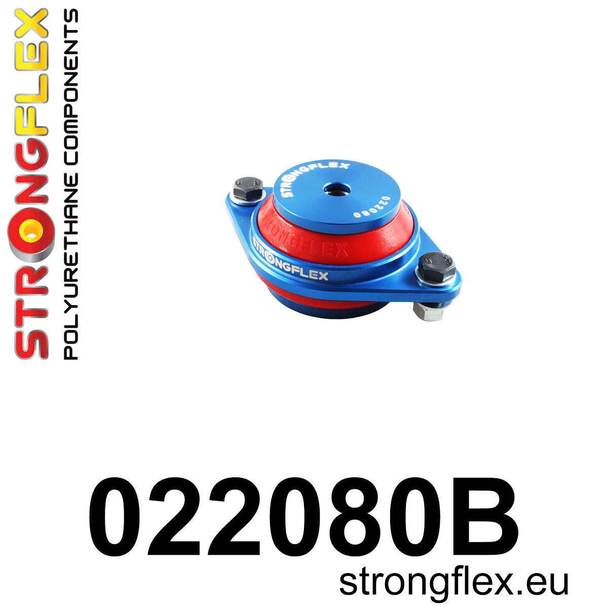 022080B Gearbox / differential mount Standard (Red) Audi 80 / 90 / S2 / RS2 80 / 90 B2 (78-86)