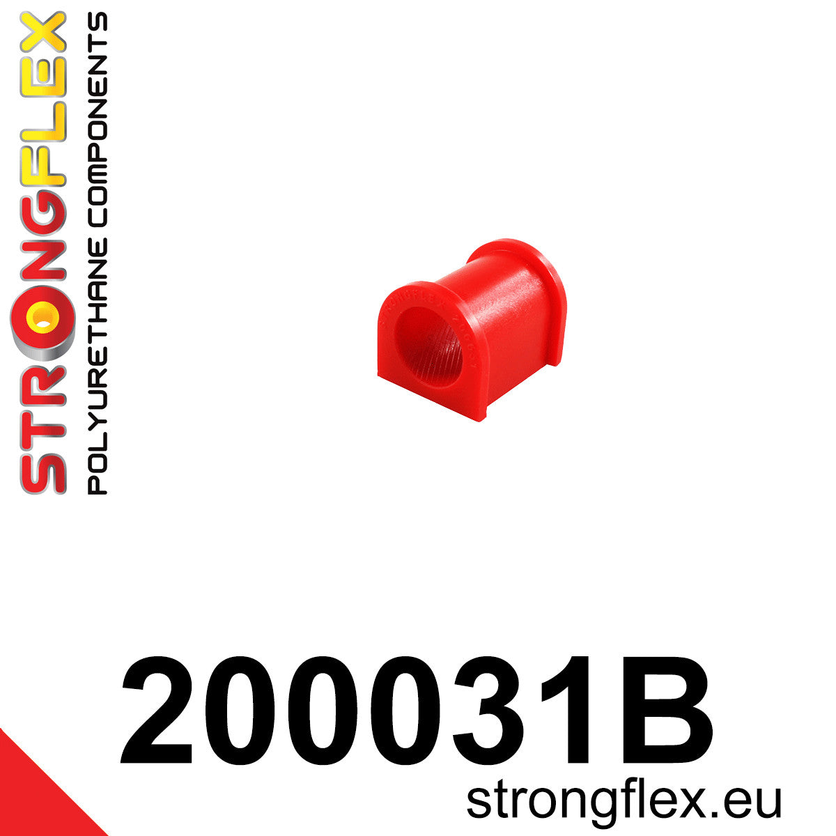 200031B Front anti roll bar bush Standard (Red) Suzuki Samurai / SJ410 / SJ413 (81-03)