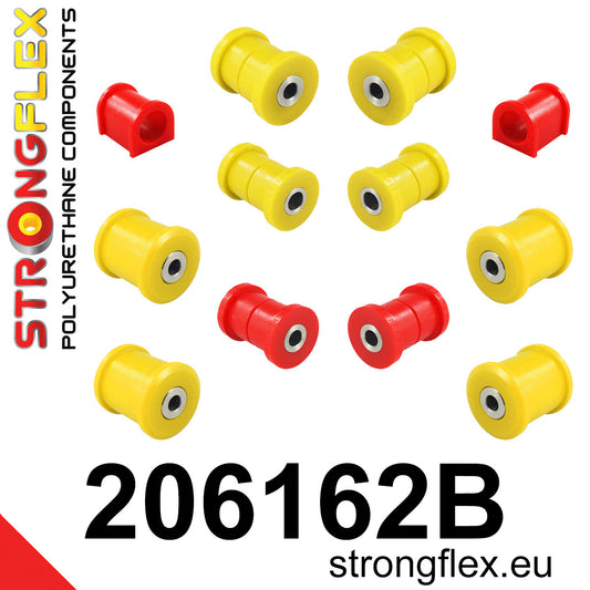 206162B Front and rear suspension bush kit Standard (Red) Suzuki X-90 (95-97)