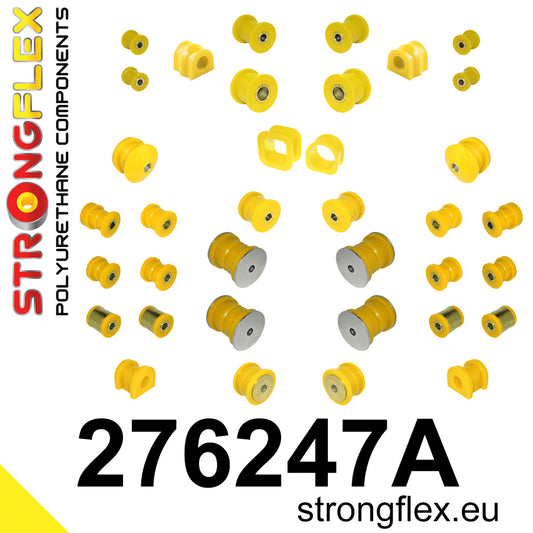 276247A Full suspension bush kit SPORT Sport (Yellow) Subaru Legacy/Outback Legacy III / Outback II (98-03) BE BH BT