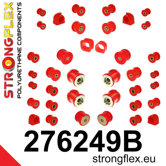 276249B Full suspension polyurethane bush kit Standard (Red) Saab 9-2X (04-06)