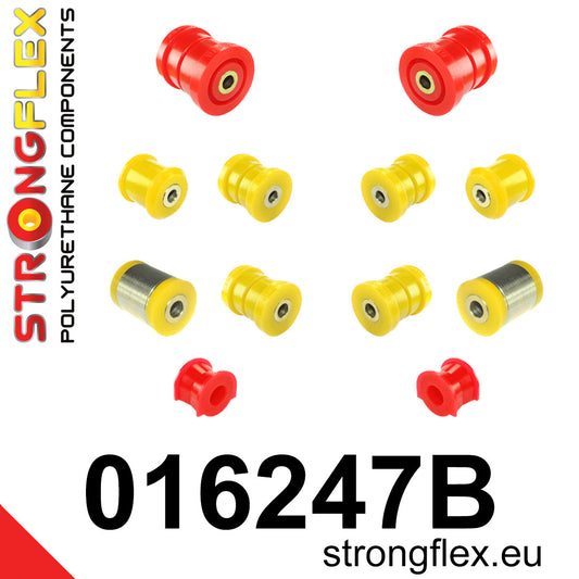016247B Rear suspension bush kit Standard (Red) Alfa Romeo 159 (05-11) type 939 FWD