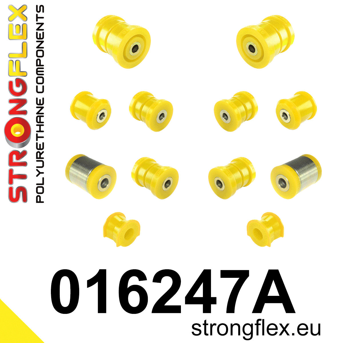 016247A Rear suspension bush kit SPORT Sport (Yellow) Alfa Romeo 159 (05-11) type 939 FWD